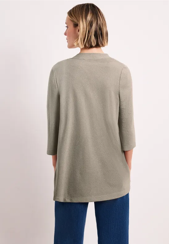 Langarm Jacke im verlängerten Schnitt