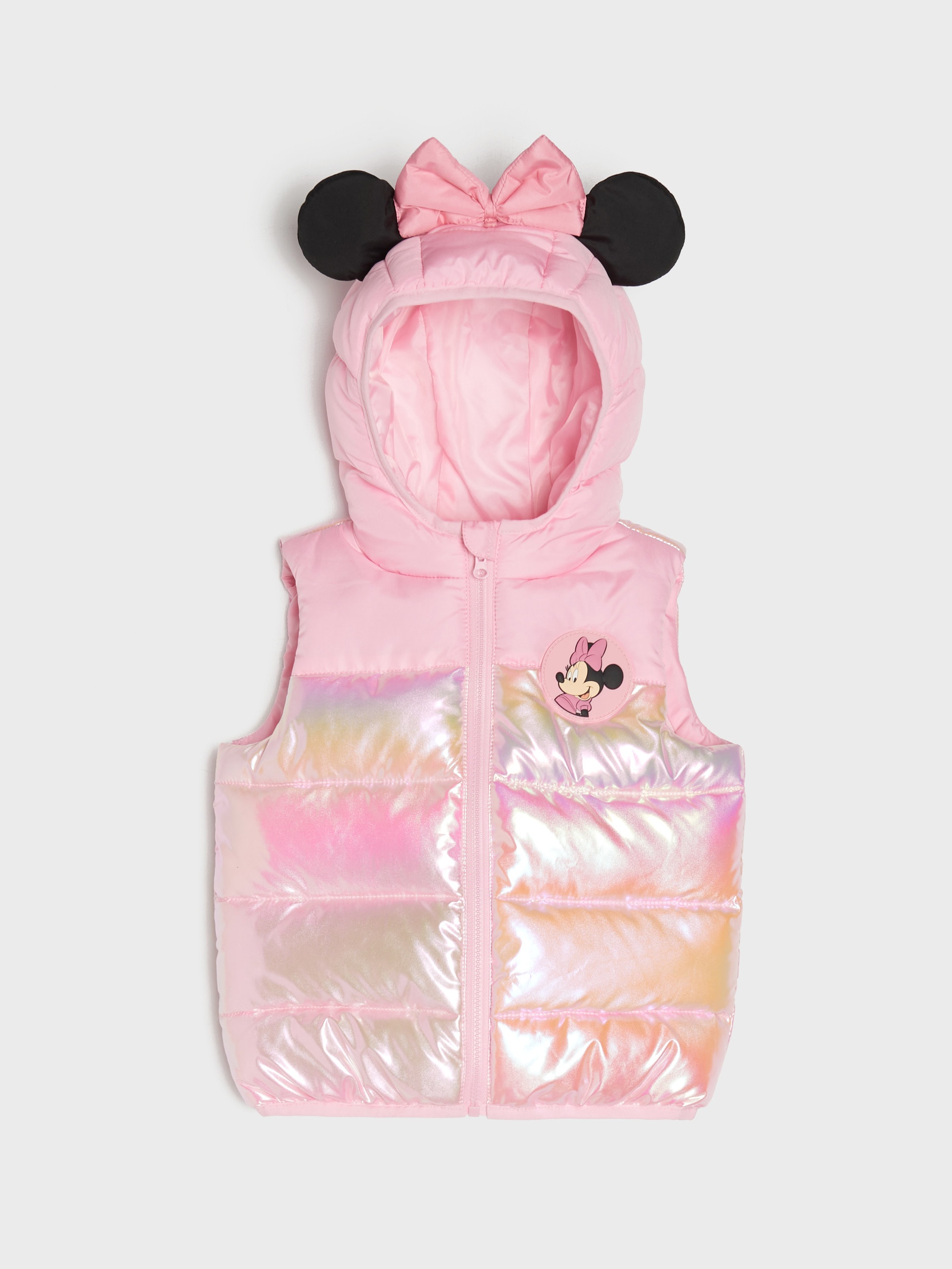 Pikowana kamizelka z elementami 3D i efektem holograficznym Minnie Mouse