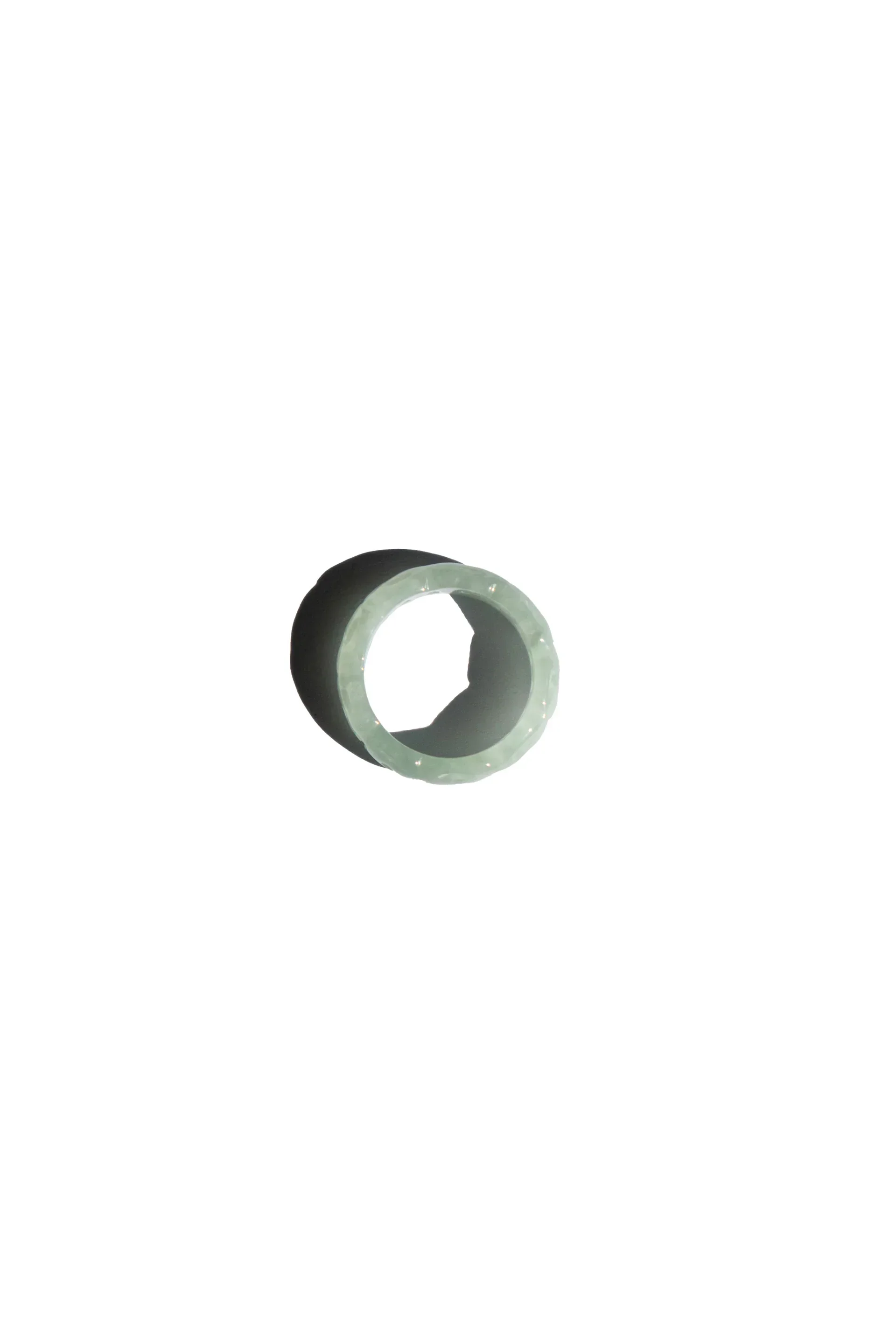 Weave — Off-White Jade Ring