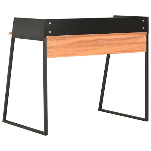NNEVL Desk Black and Brown 90x60x88 cm