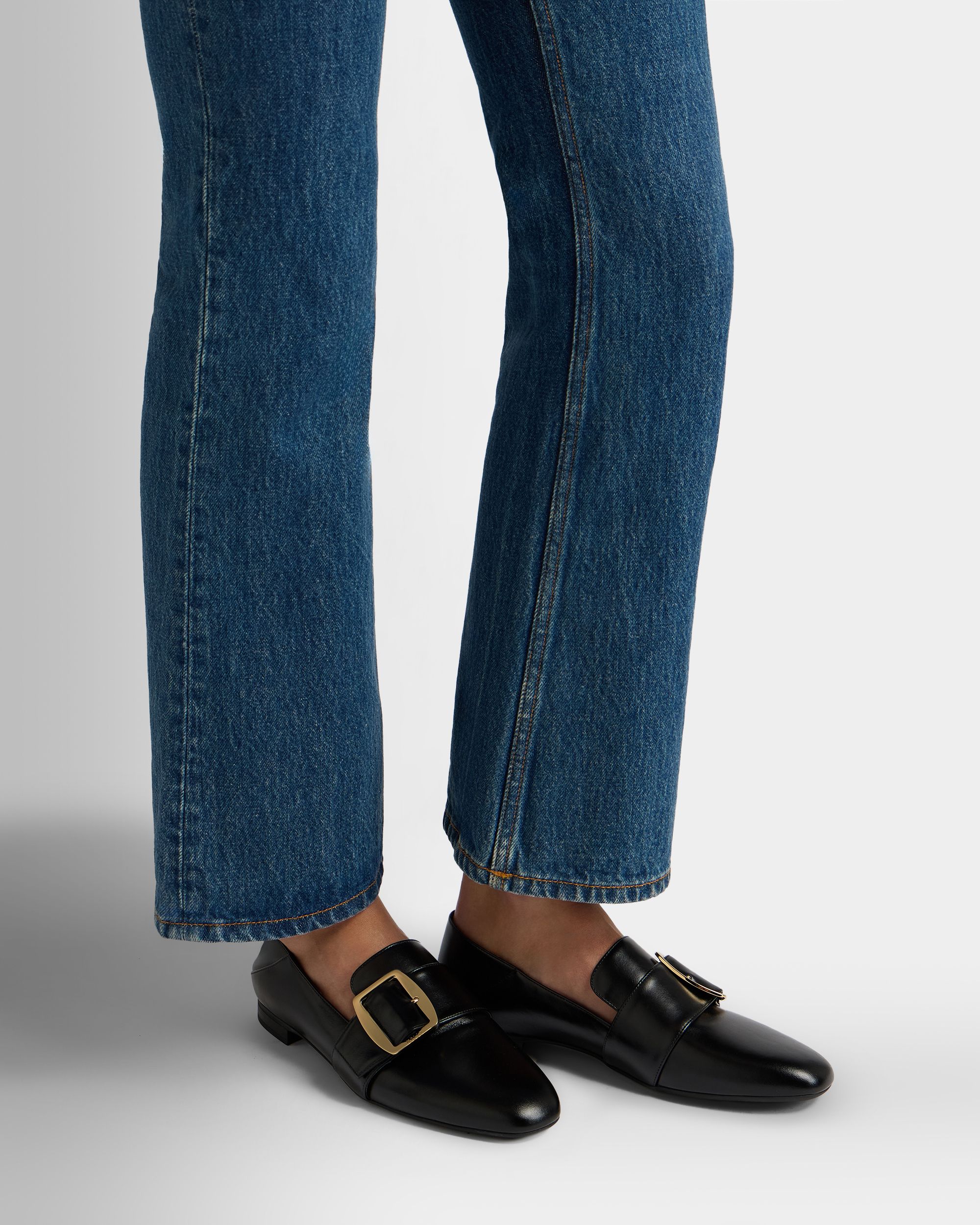 Bally Boucle Slipper Aus Schwarzem Leder