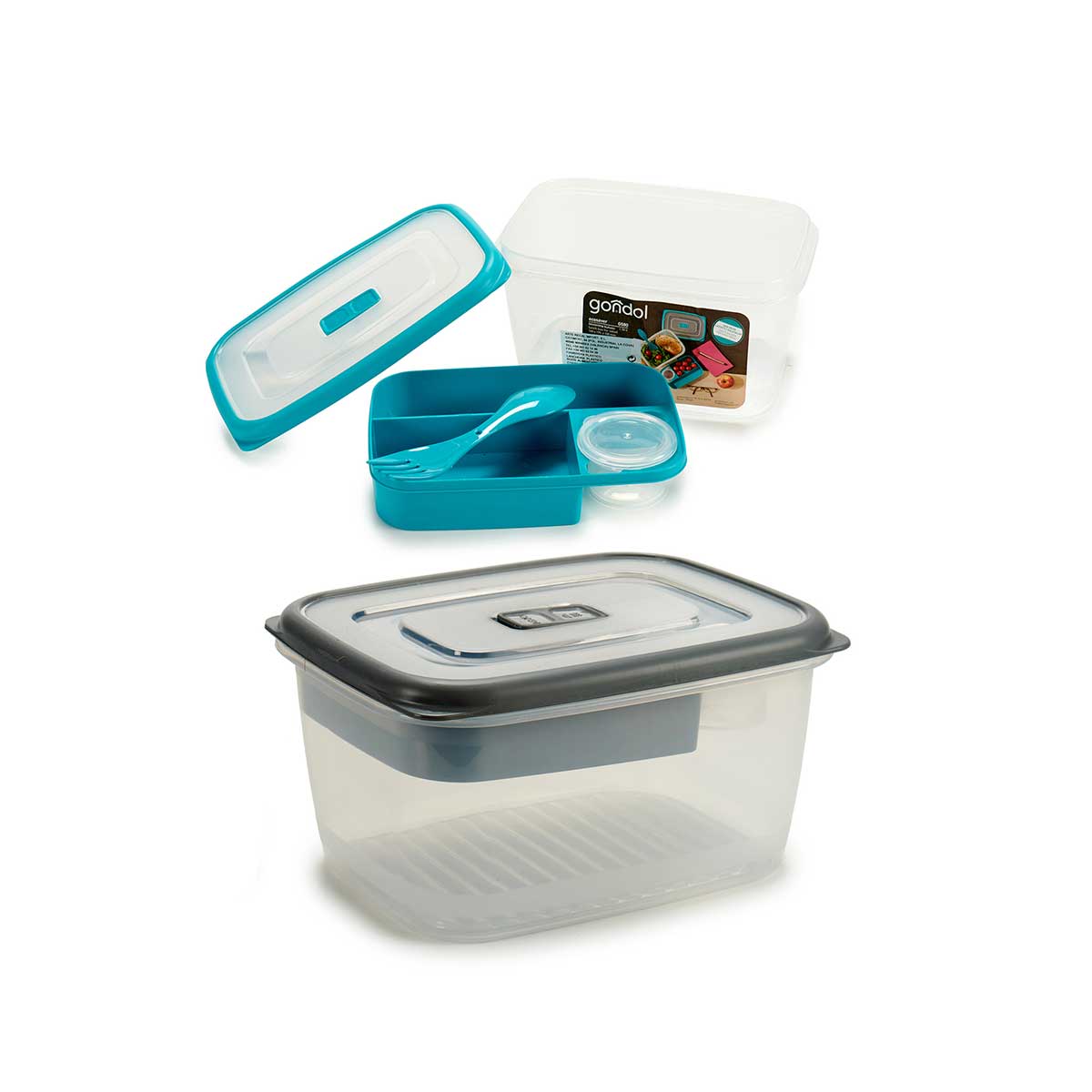 Caixa hermética em plástico 1.7l