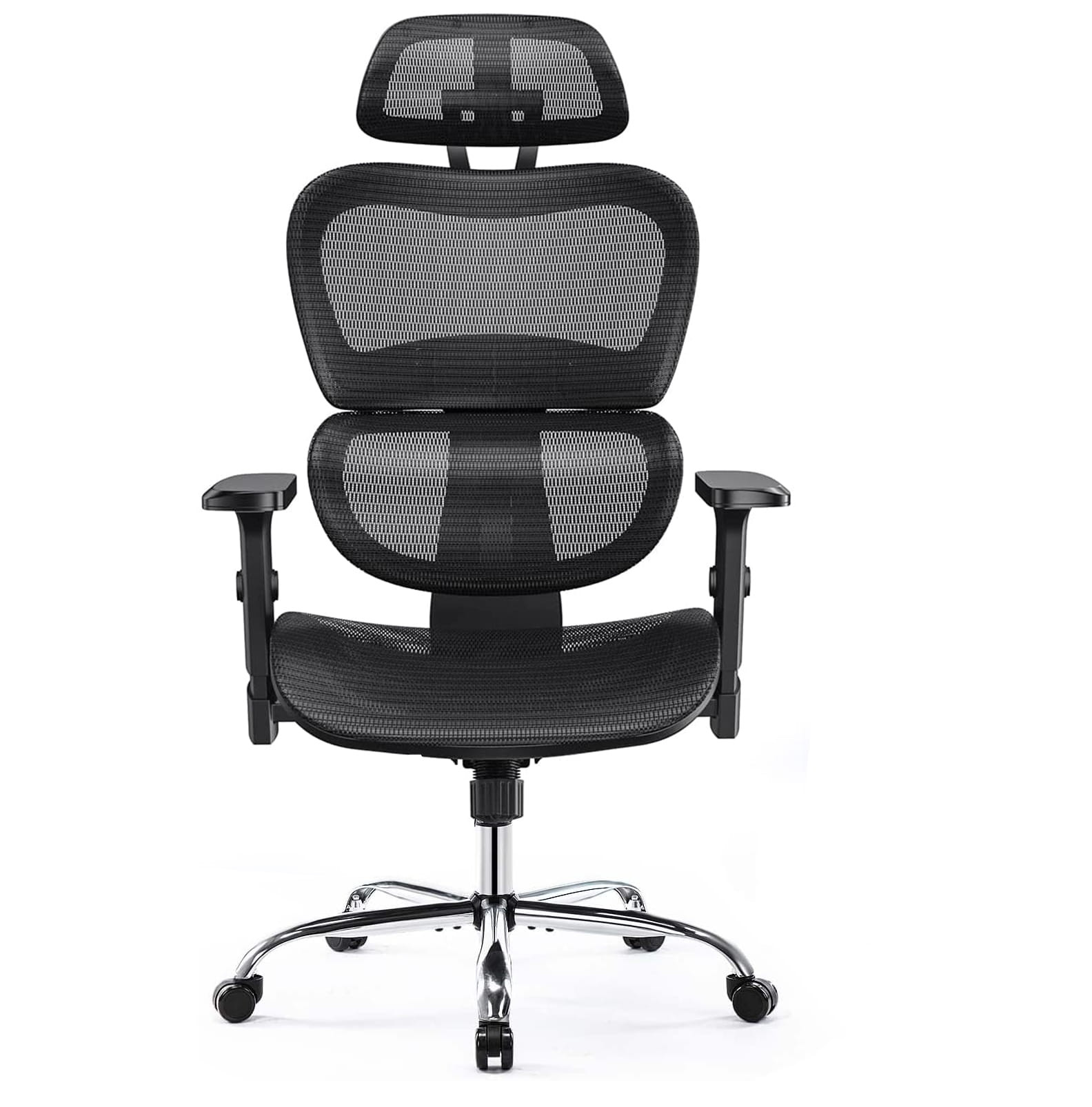Fotel ergonomiczny czarny z regulacją Comfy siatkowy