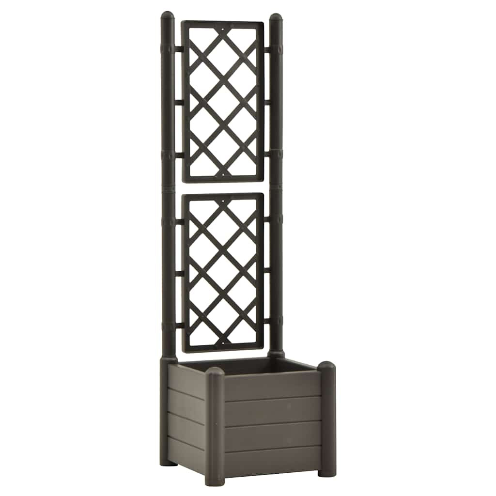 Donica ogrodowa Antracyt 43 x 43 x 142 cm vidaXL