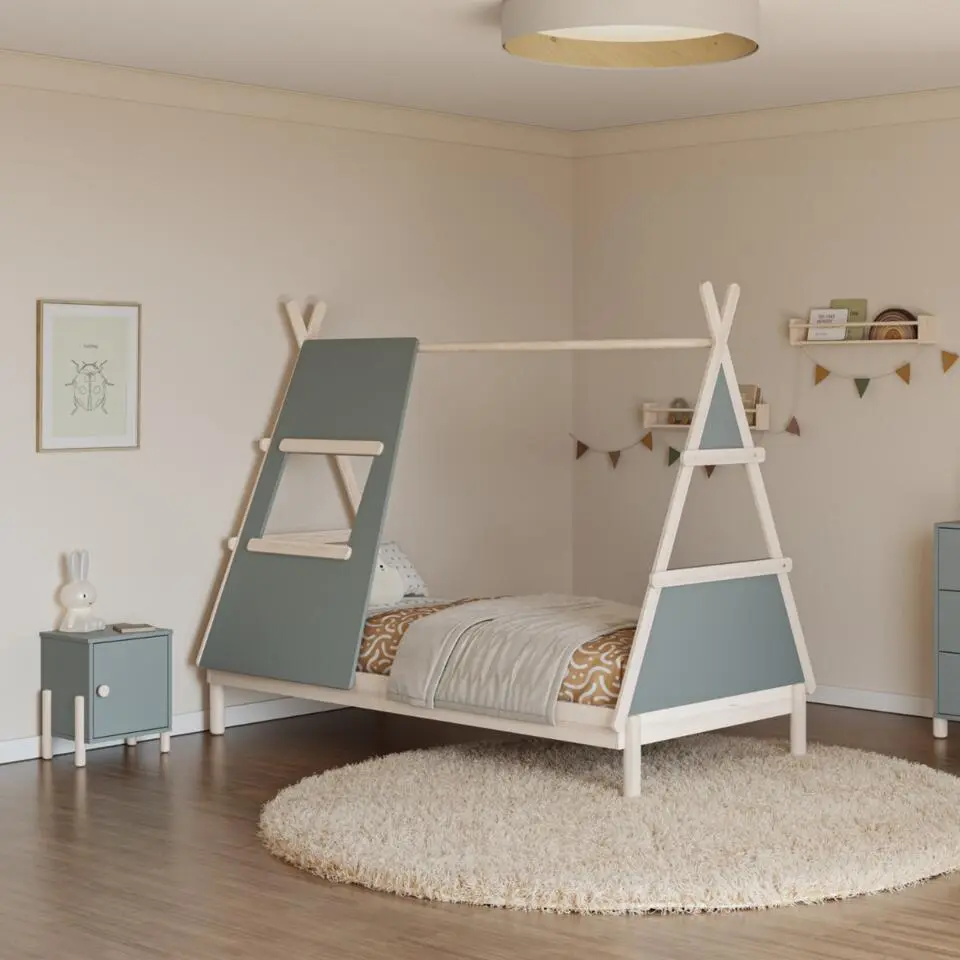 Calicosy - DAPHNE Bed - Naturel - 104,6x219,4x159,3 cm