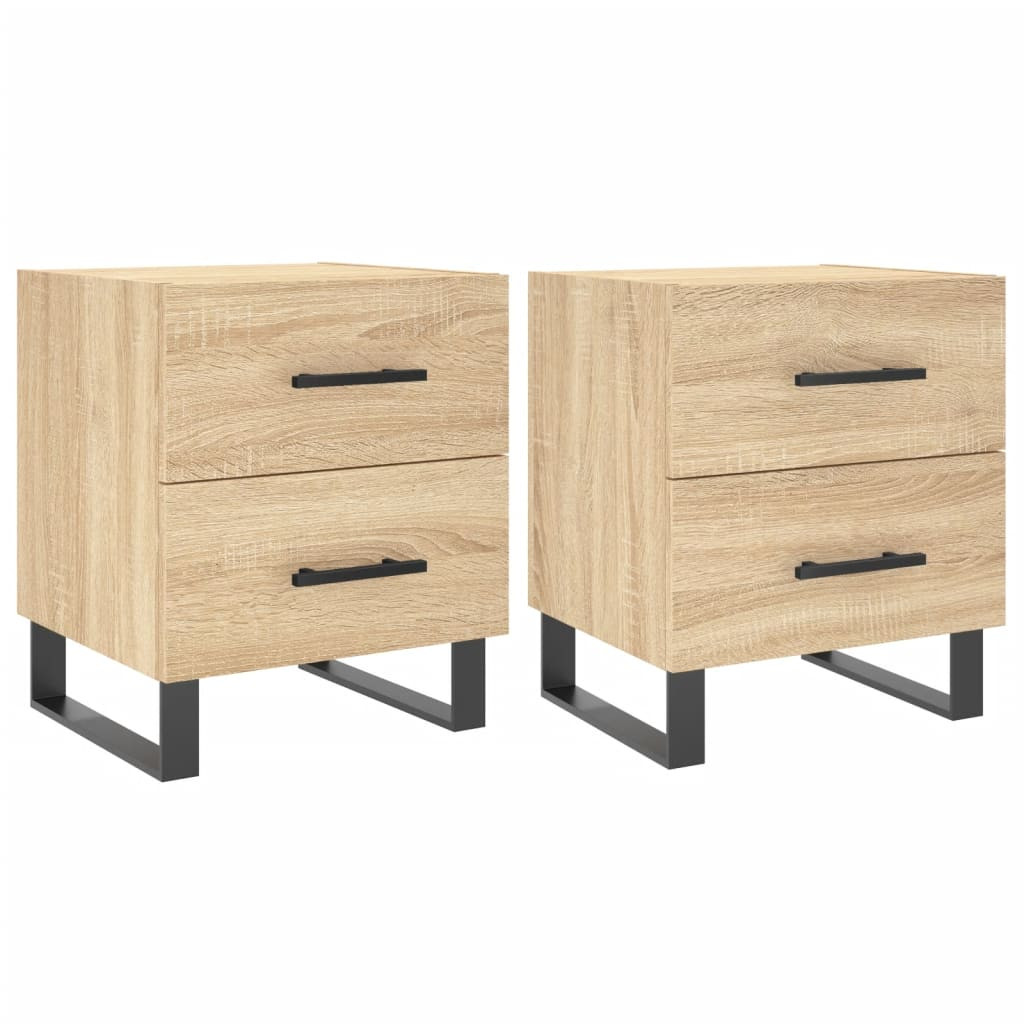 2x Szafka Nocna Komoda Stolik Półka Nocna Do Sypialni 40x35x47.5 cm