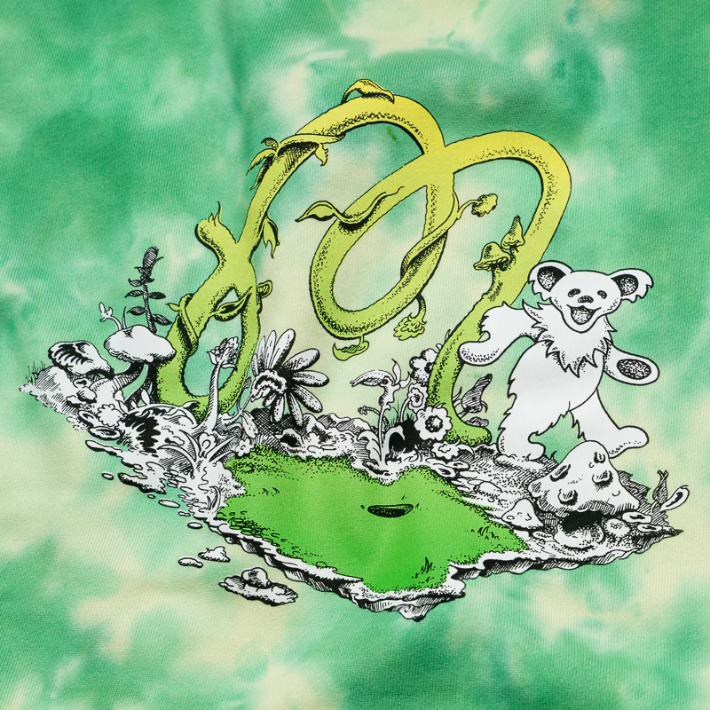 Malbon Golf x Grateful Dead Range Sweatshirt - Green Tie Dye