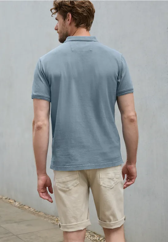 Garment dye Piqué Poloshirt
