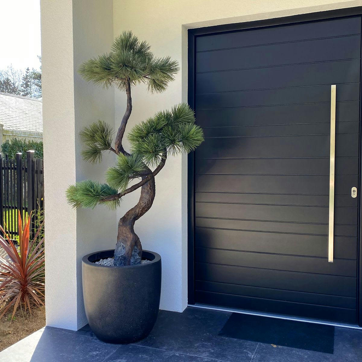 PINUS - Pin du Japon artificiel tronc fibre verre et feuille PVC H190cm