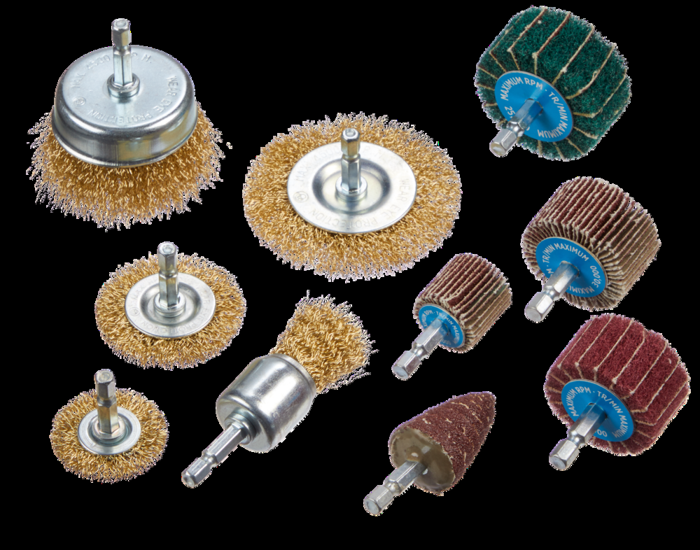 Mastercraft Assorted Wire & Flap Brush Set, 10-pc