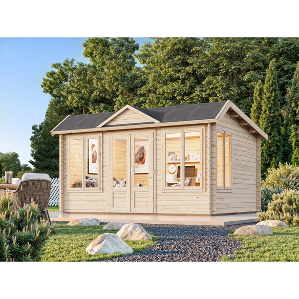 Gartenhaus »Claudia«, Aufstellmaße BxTxH: 440 x 346 x 249 cm, unbehandelt, Holz