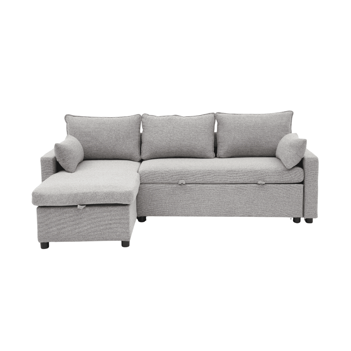 Calicosy - LOUISON 3-zits slaapbank - Grijs - 219x147x84 cm