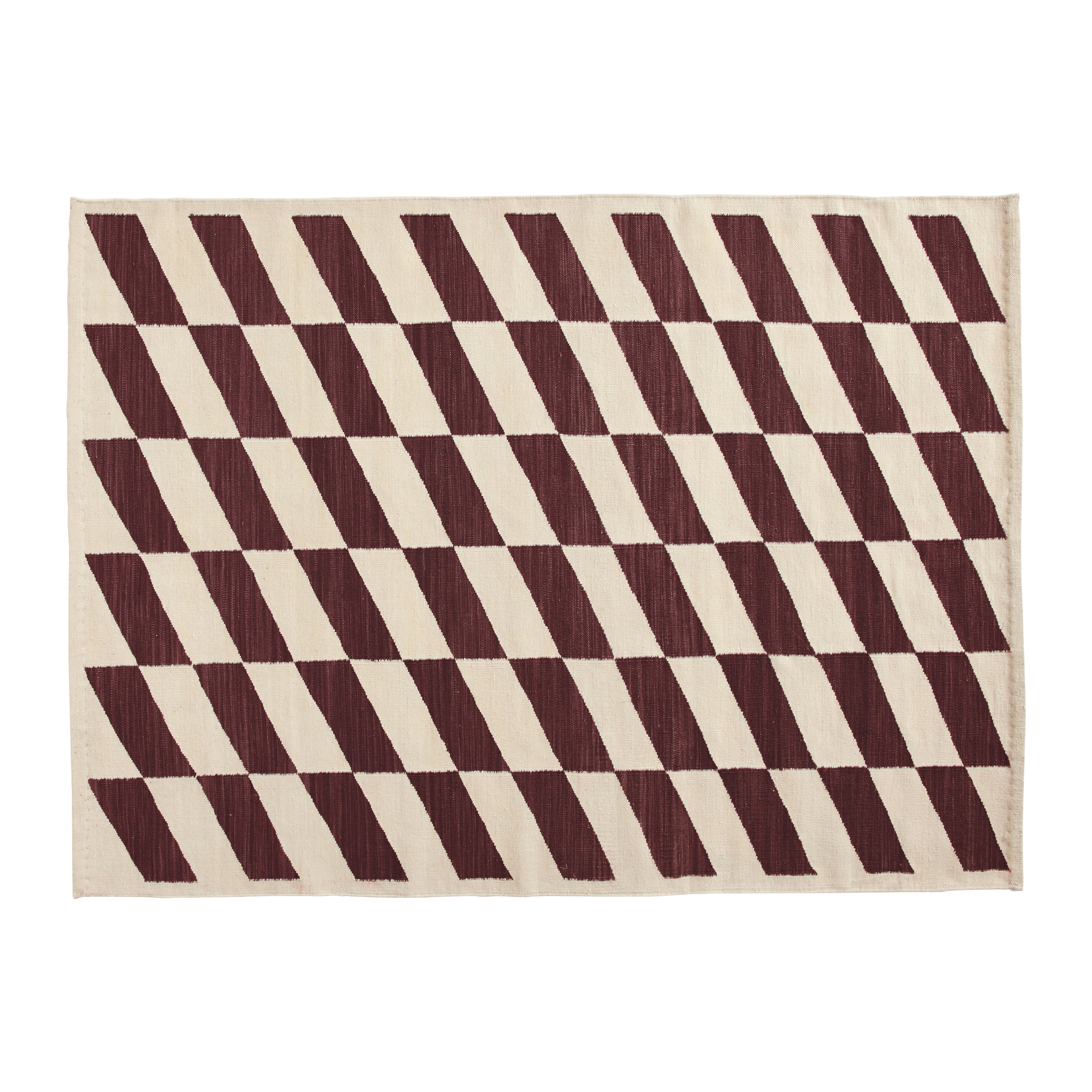 HAY Shift Kelim Vloerkleed 140 x 200 - Burgundy