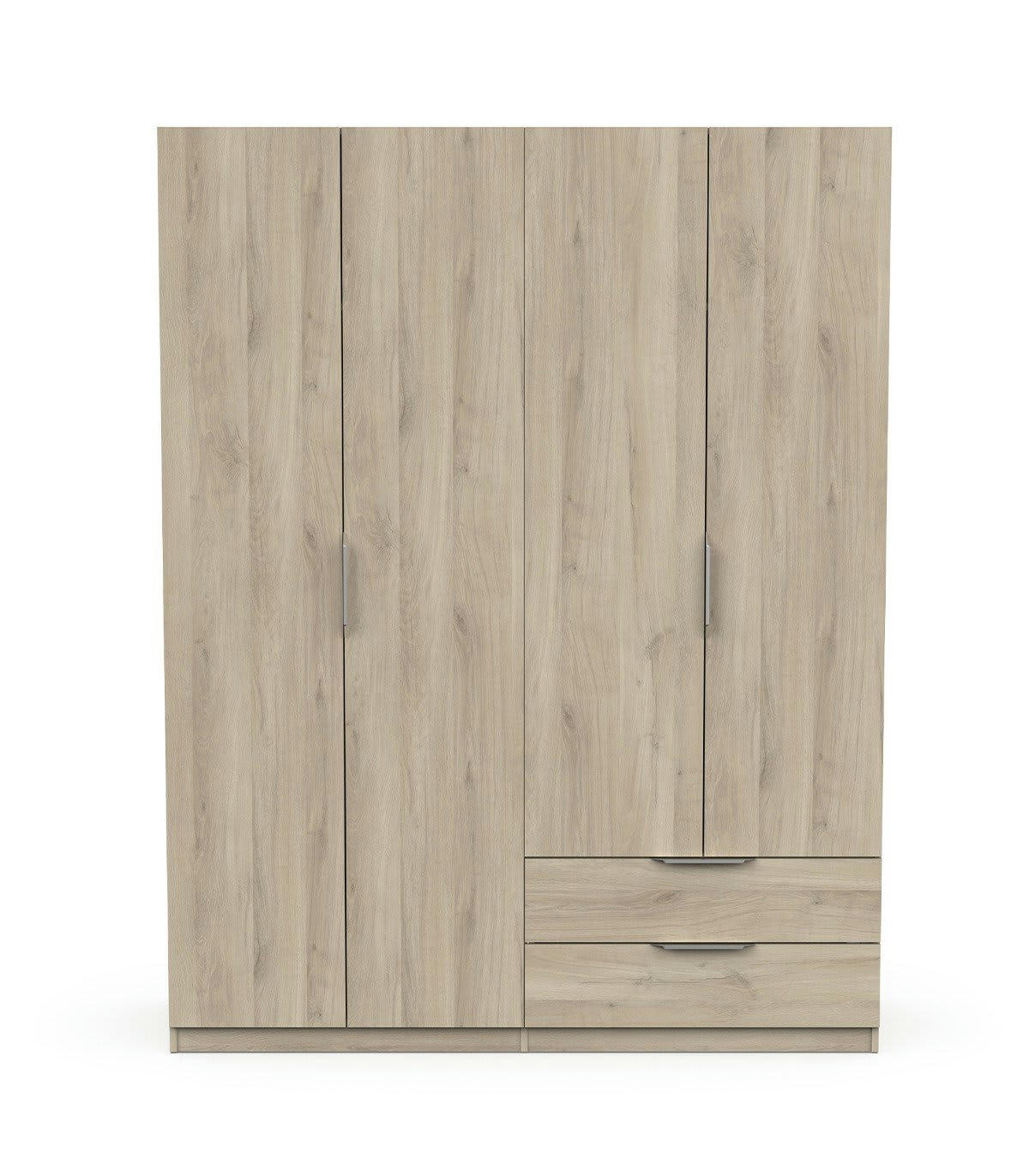 GHOST - Armoire 4 portes et 2 tiroirs - L157,3 cm