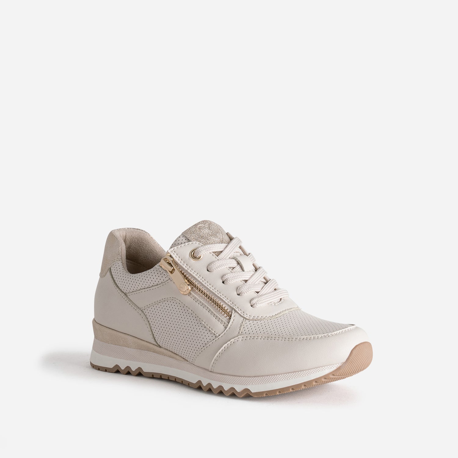 Tennis MARCO TOZZI beige clair perforée