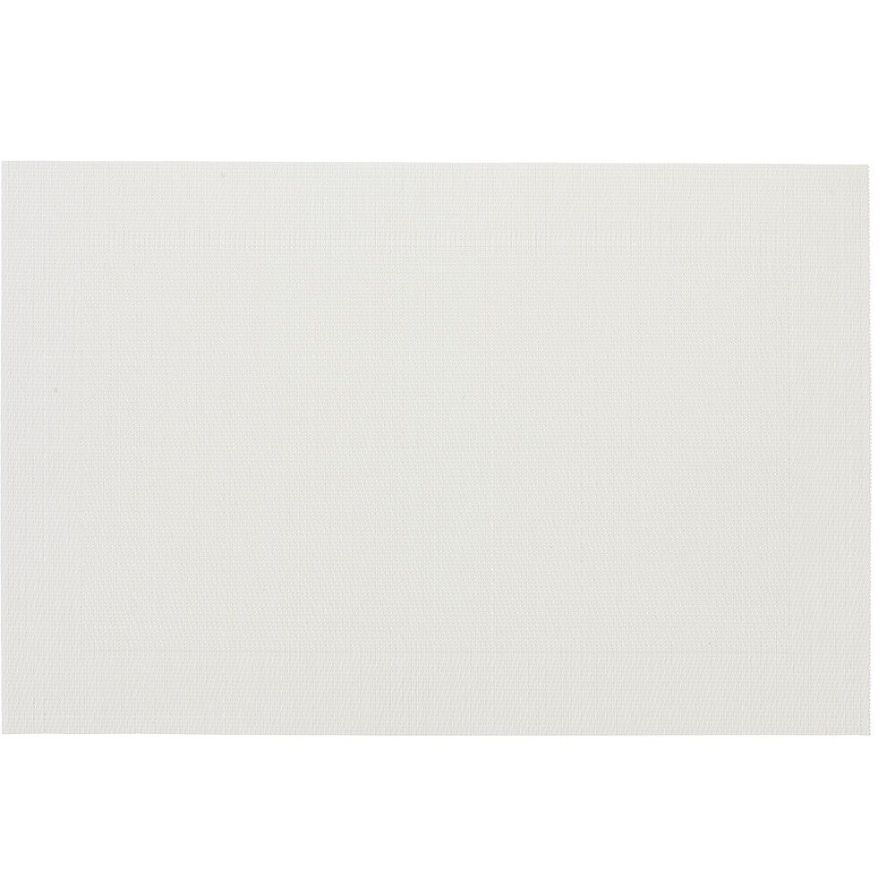 Set de table rectangulaire pvc blanc