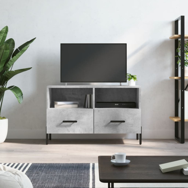 Szafka pod TV szarość betonu 80x36x50 cm