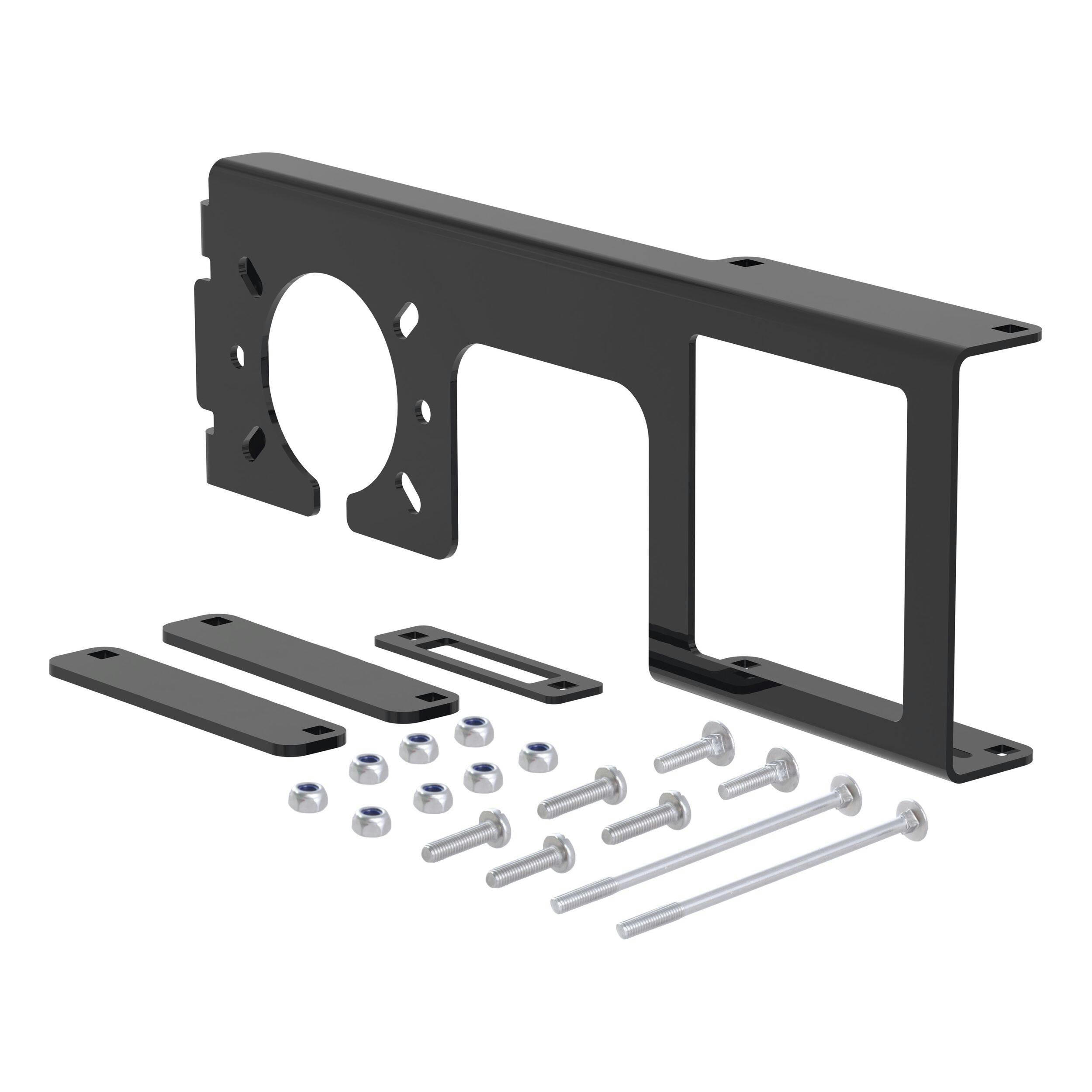 CURT 58003 Easy-Mount Wiring Bracket for 4 or 5-Flat & 6 or 7-Round. Fits 2-1/2-in Receiver