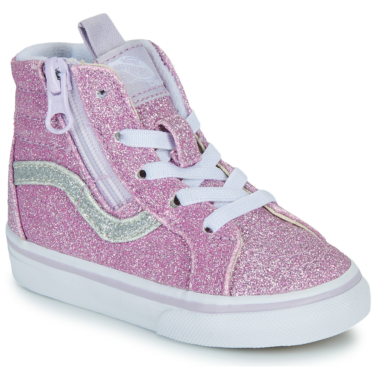 Vans - SK8-Hi Reissue Side Zip - Pink / Silver
