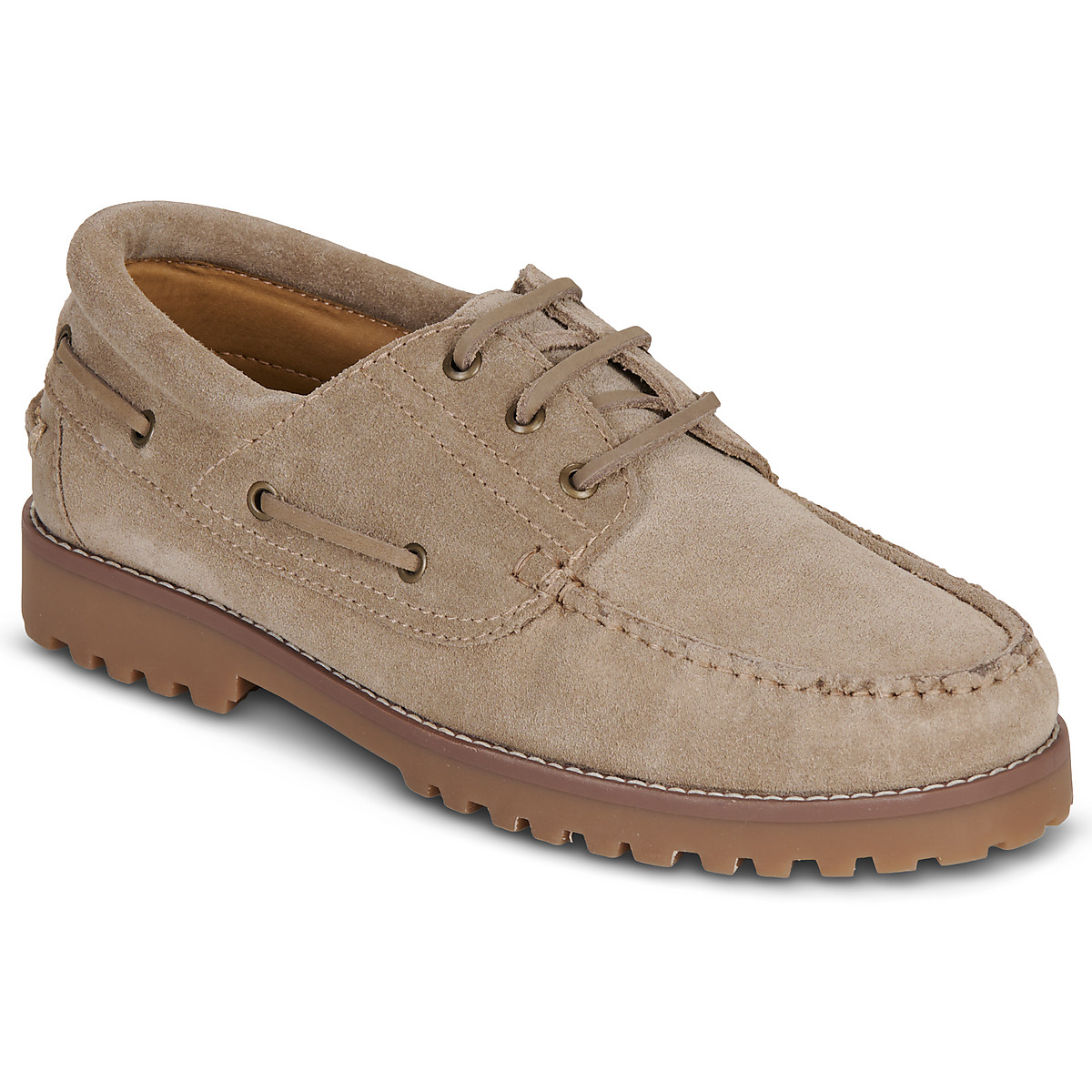 Jack & Jones - JFWBROOKLYN SUEDE BOAT - Beige