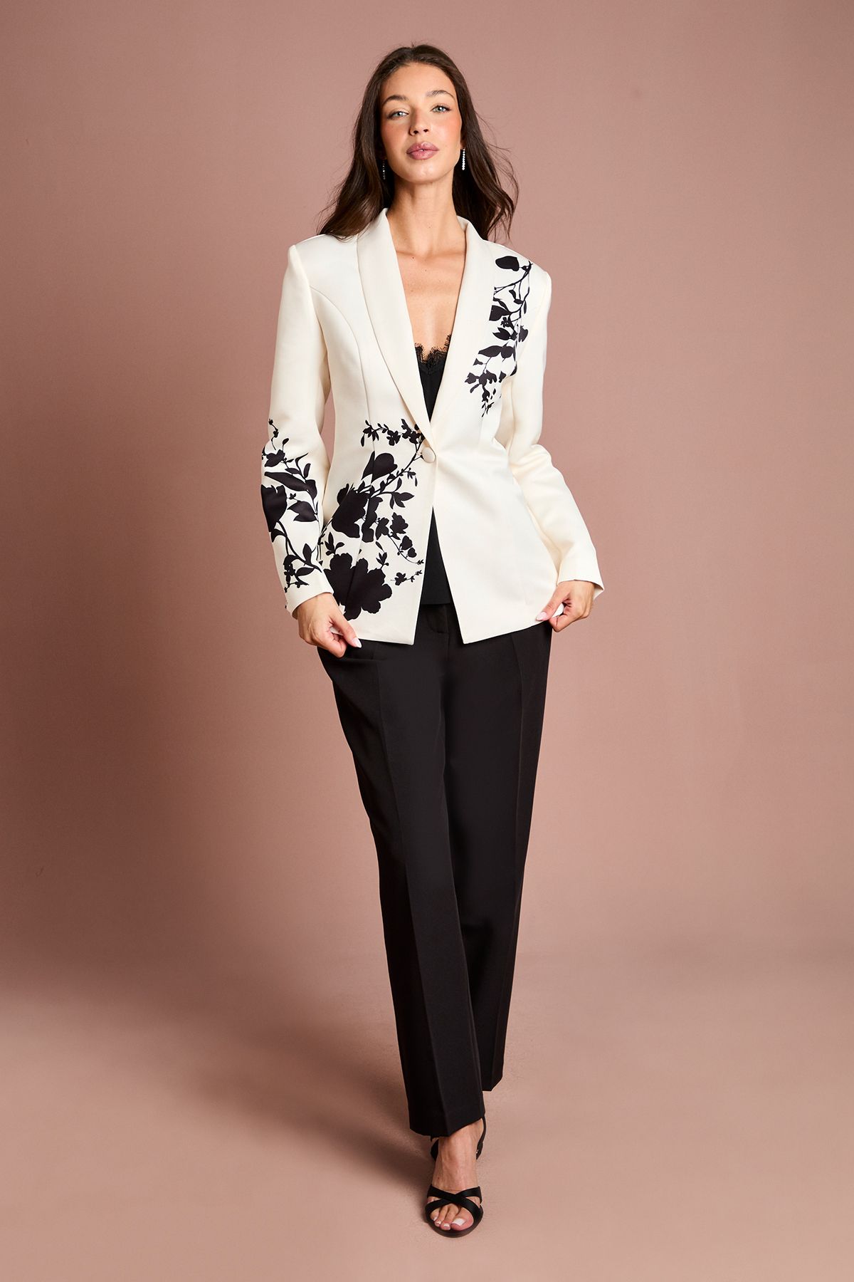 Coast Placement Print Floral Blazer