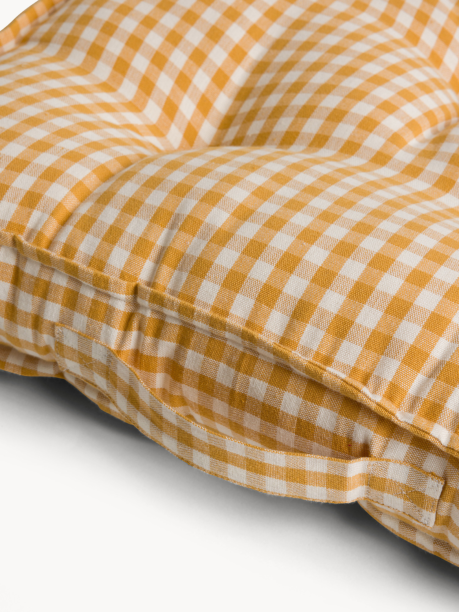 Cuscino materasso 50x50 cm in cotone tinto filo