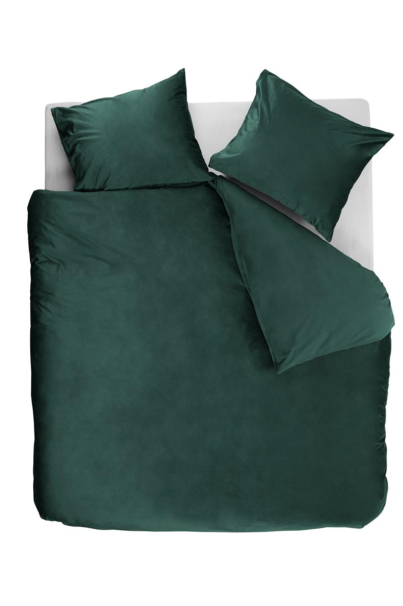 At Home by Beddinghouse Tender dekbedovertrek - Eenpersoons - 140x200/220 cm - Groen