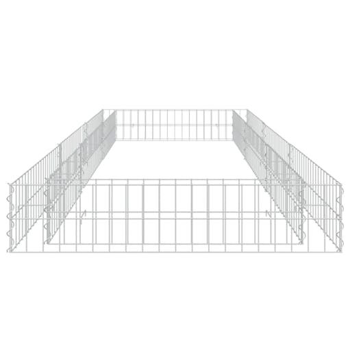 NNEVL Gabion Raised Bed Galvanised Steel 300x100x20 cm