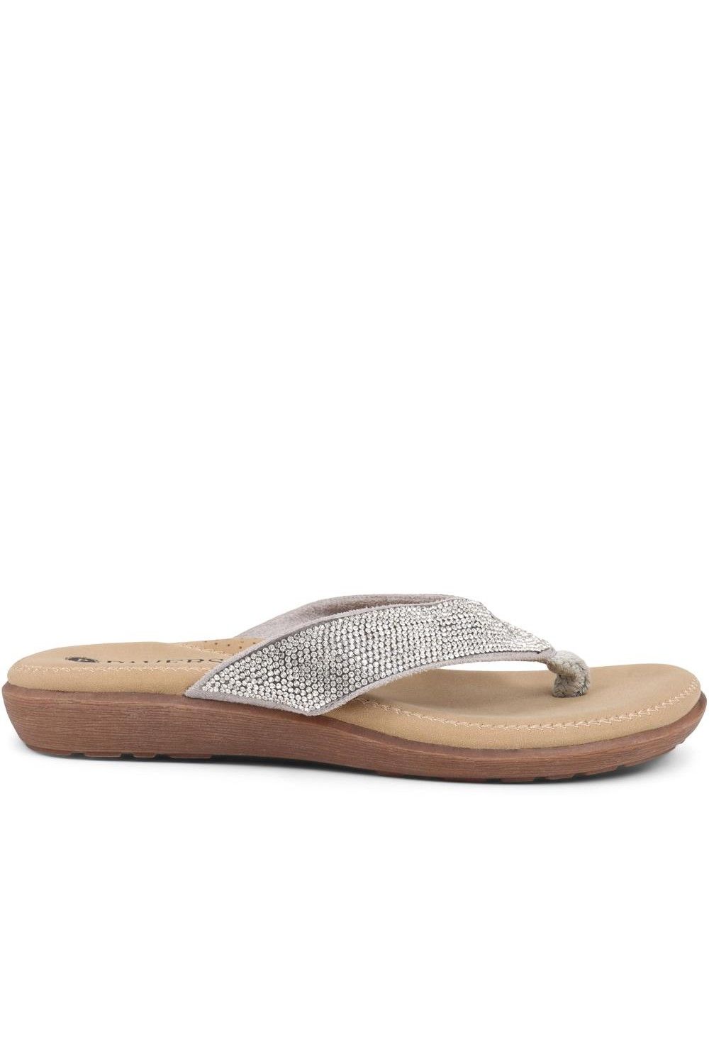Pavers Embellished Toe Post Sandals