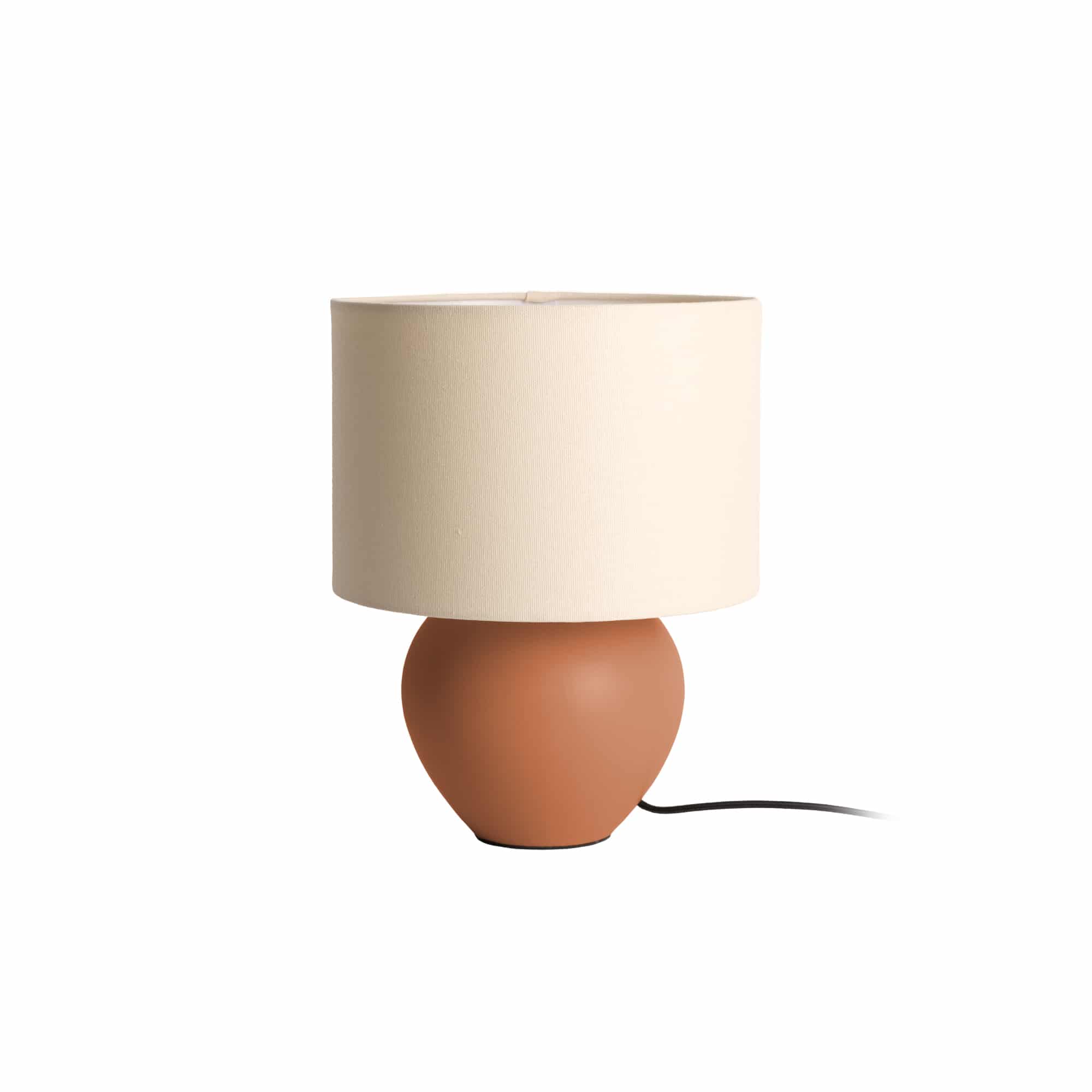 Leitmotiv tafellamp Alma Cone - bruin - Ø23cm