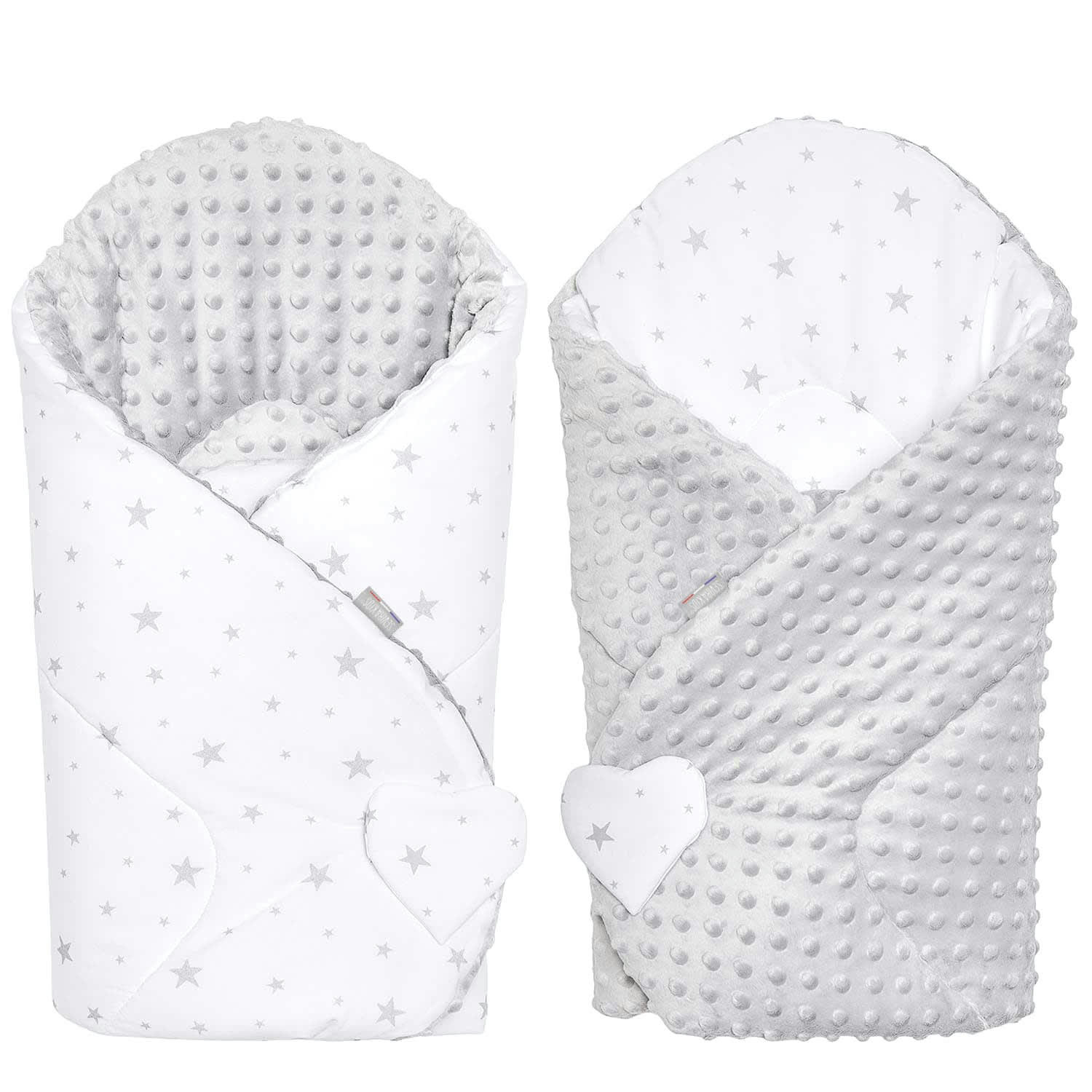 STELLA - Gigoteuse d'emmaillotage minky réversible