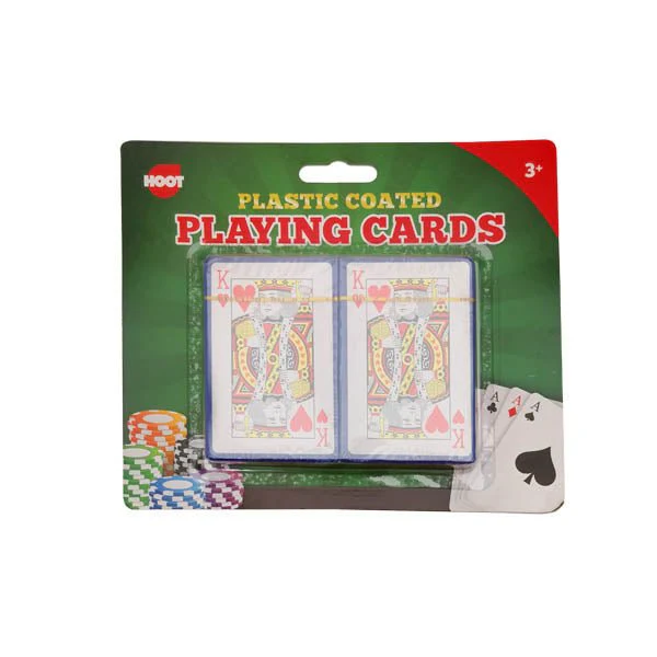 Hoot Plastic Coated Playing Cards 2 Pack