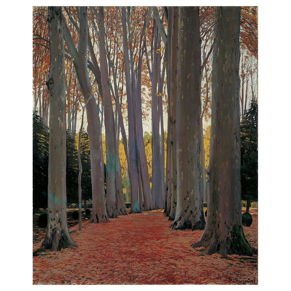 - Tableau - Avenue Of Plane Trees - Santiago Rusiñol 60x75cm