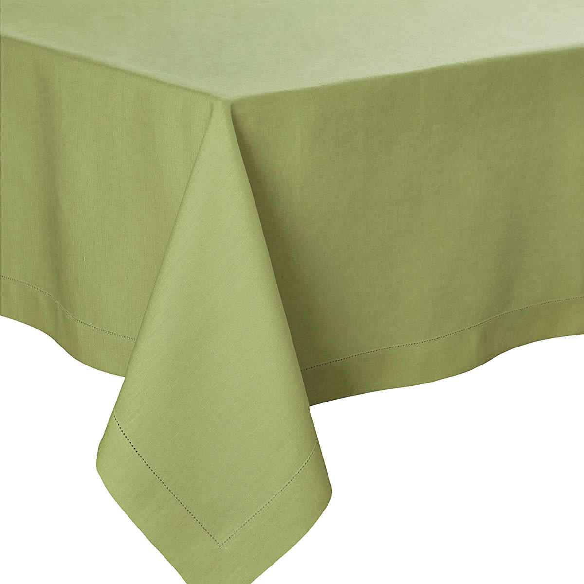 FLORENCE - Nappe en lin vert platane 170x250