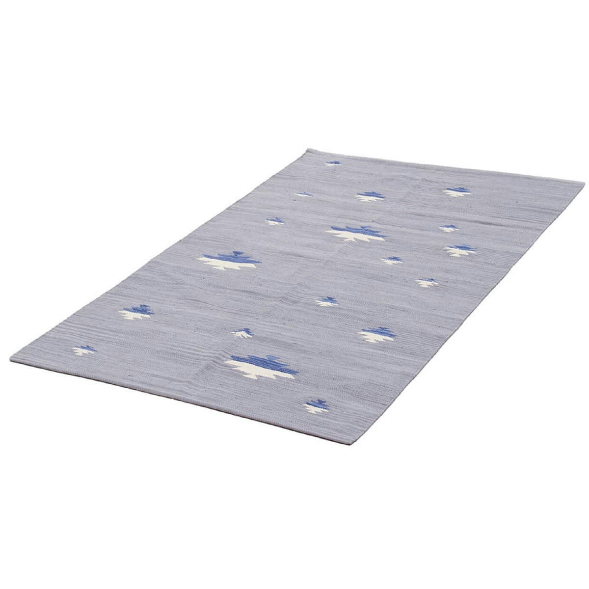 LANAI - Tapis de salon en coton gris 60x120 cm