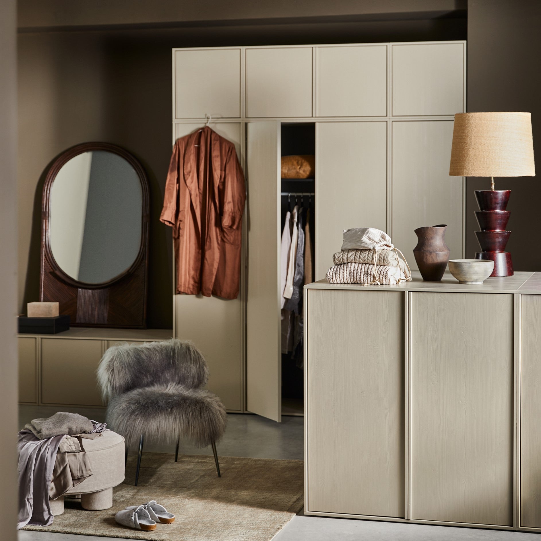 vtwonen Daily Wandkast Grenenhout B 50 cm - Laag