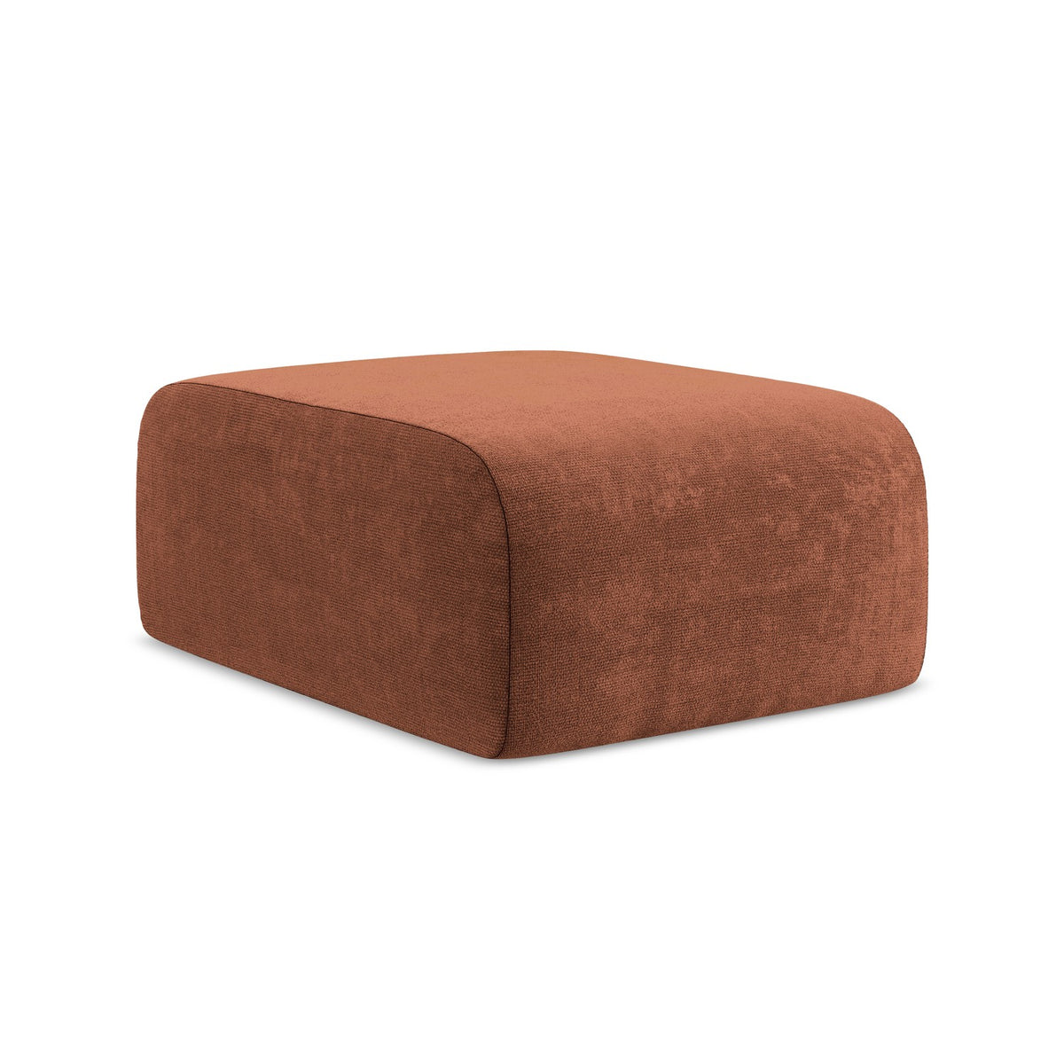 LaMiaSofa Poef Cervo - chenille stof - terracotta - 72x94x42