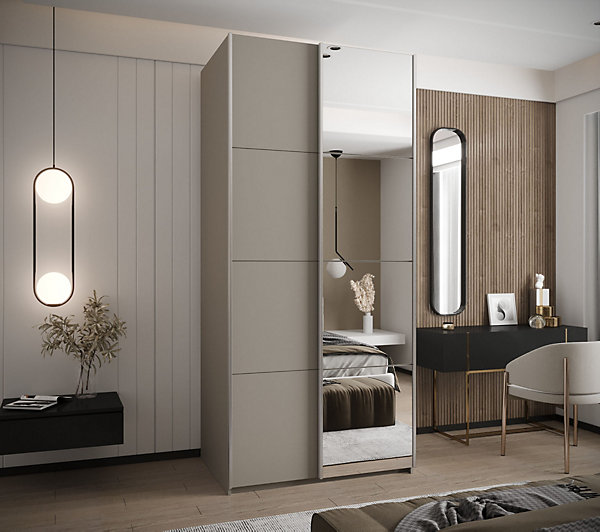 Armoire Lux 3 à portes battantes H. 245,5 x L. 100 x P. 64, 2 portes