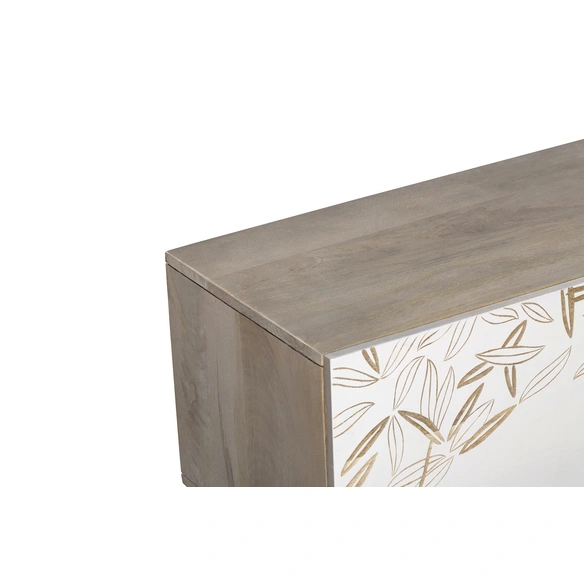 TV-Schrank »SIKAR«, Holz, cremeweiss/graubraun
