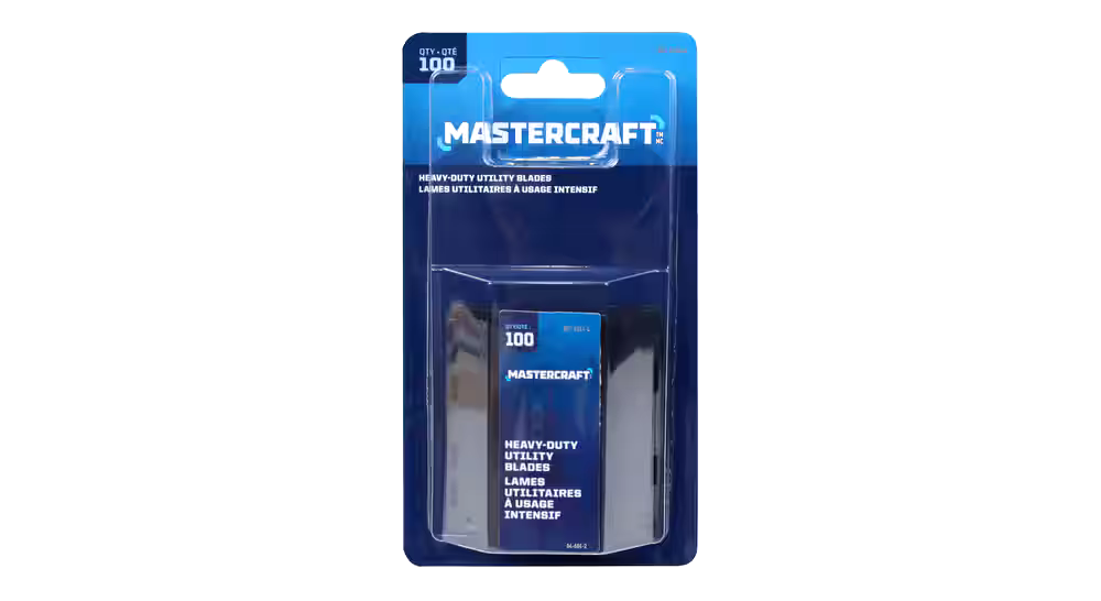 Mastercraft Heavy-Duty Utility Blades, 100-pk