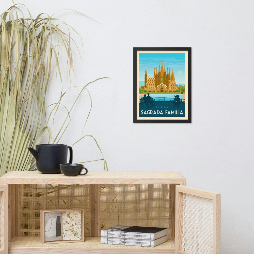 - Affiche Barcelone Sagrada  21x29,7 cm