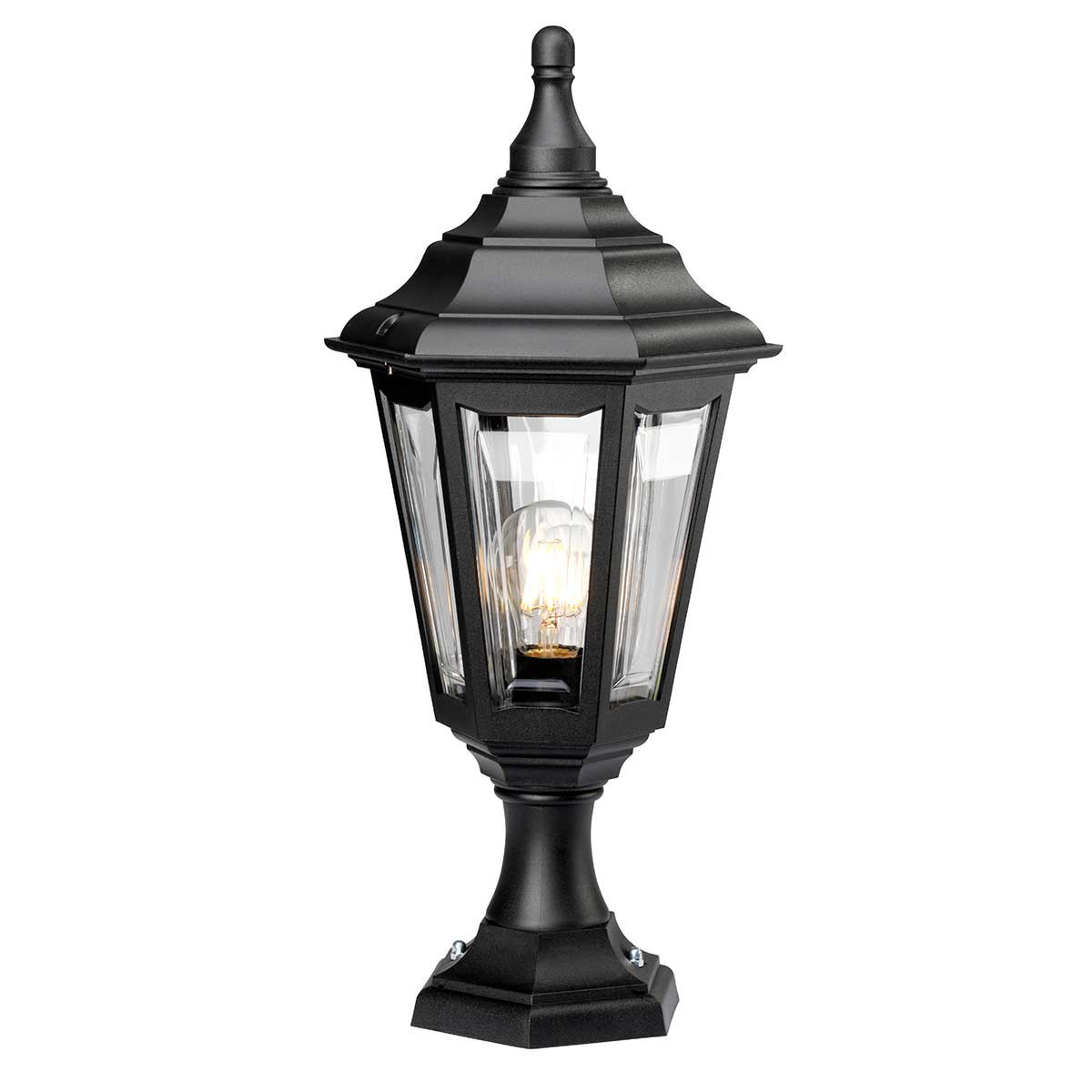 Lampa ogrodowa stojąca czarna Kinsale wys:51 cm 1xE27x60W IP44 Elstead