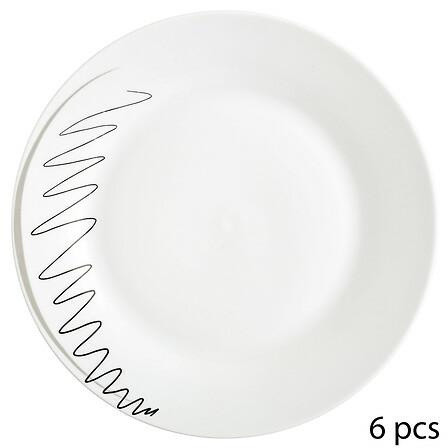 ZASTAWA STOŁOWA Esquisse 18-częściowa CERAMICZNA biała