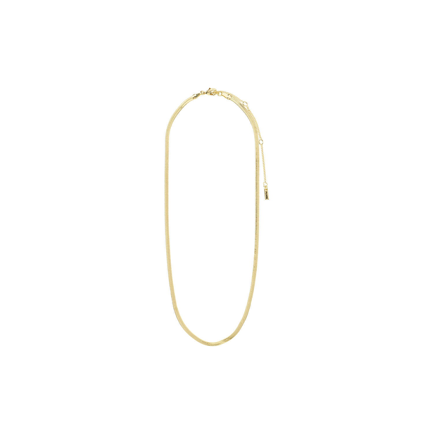 JOANNA Flat Snake Chain Halsk&aelig;de, gold plated