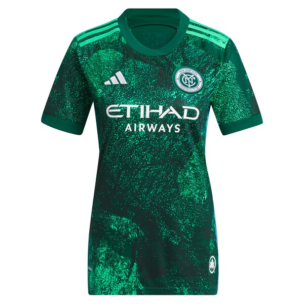New York City FC adidas Women's 2024 The Parks Replica Custom Jersey - Green