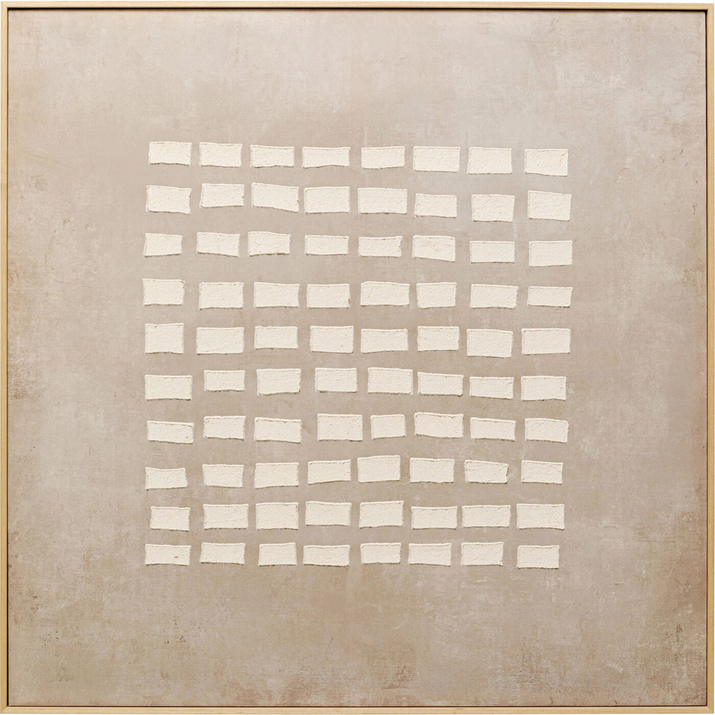 Kare Design Schilderij Art Row 100x100cm beige