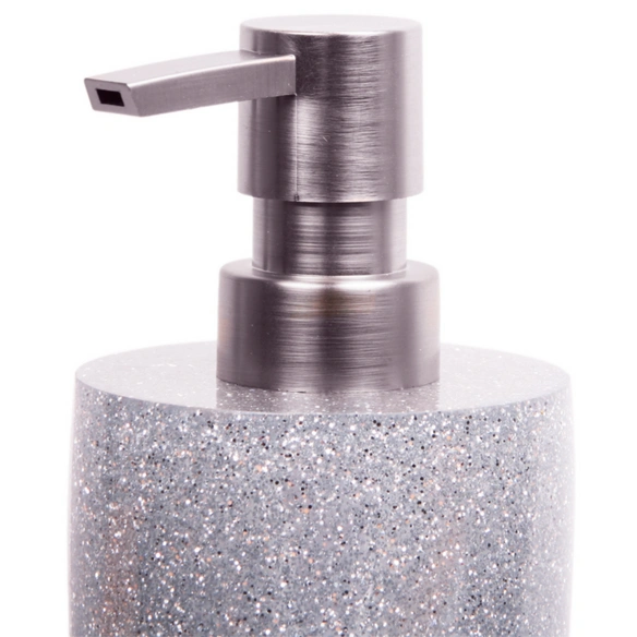 Seifenspender, Glitzer Silber