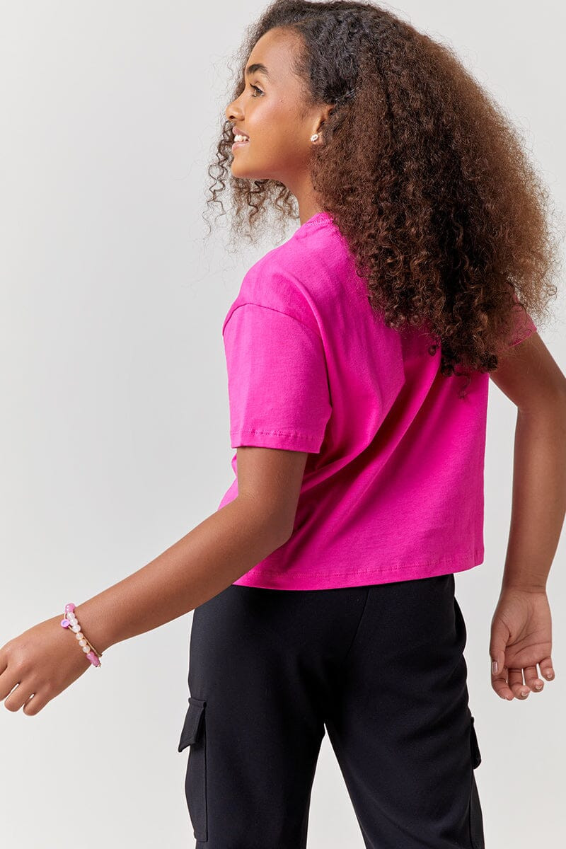 Hello Franki Short Sleeve Logo Tee for girls