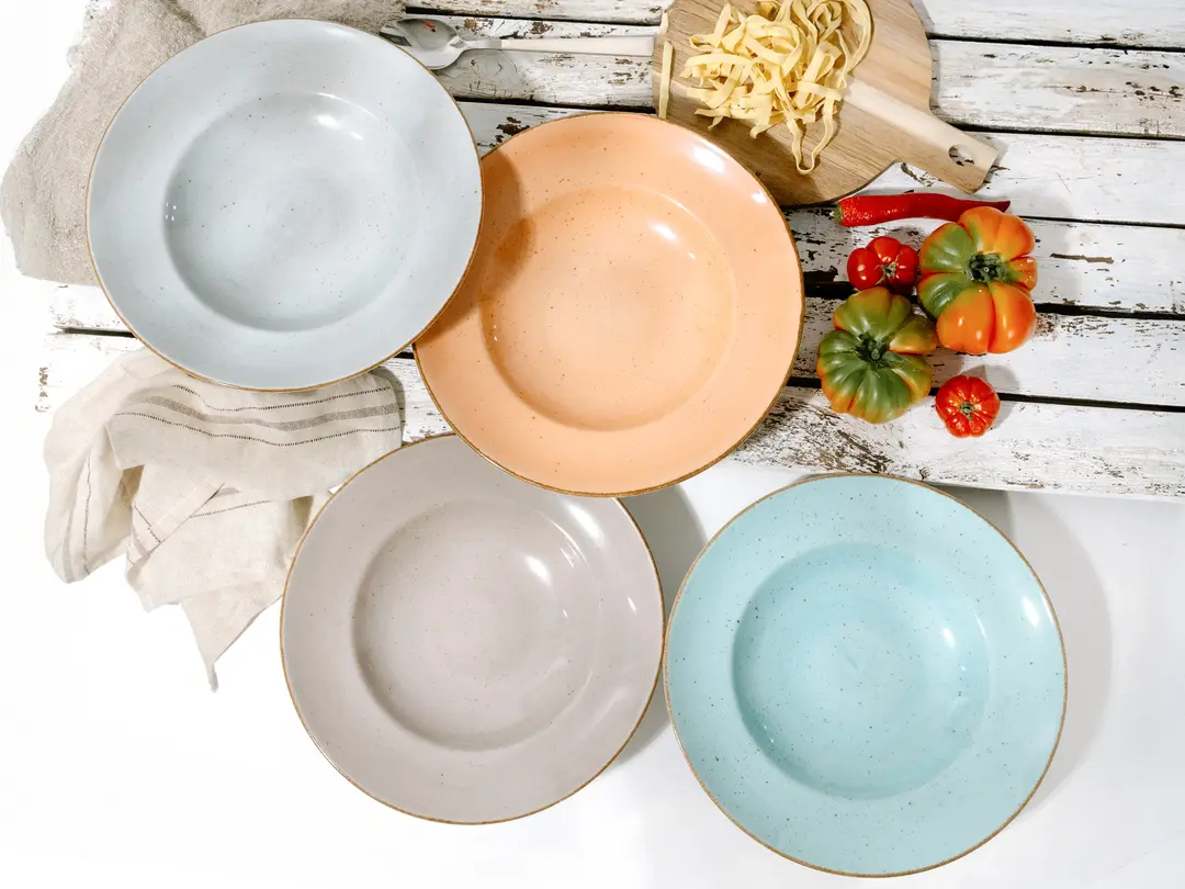 Pastateller 4er-Set Vintage Nature