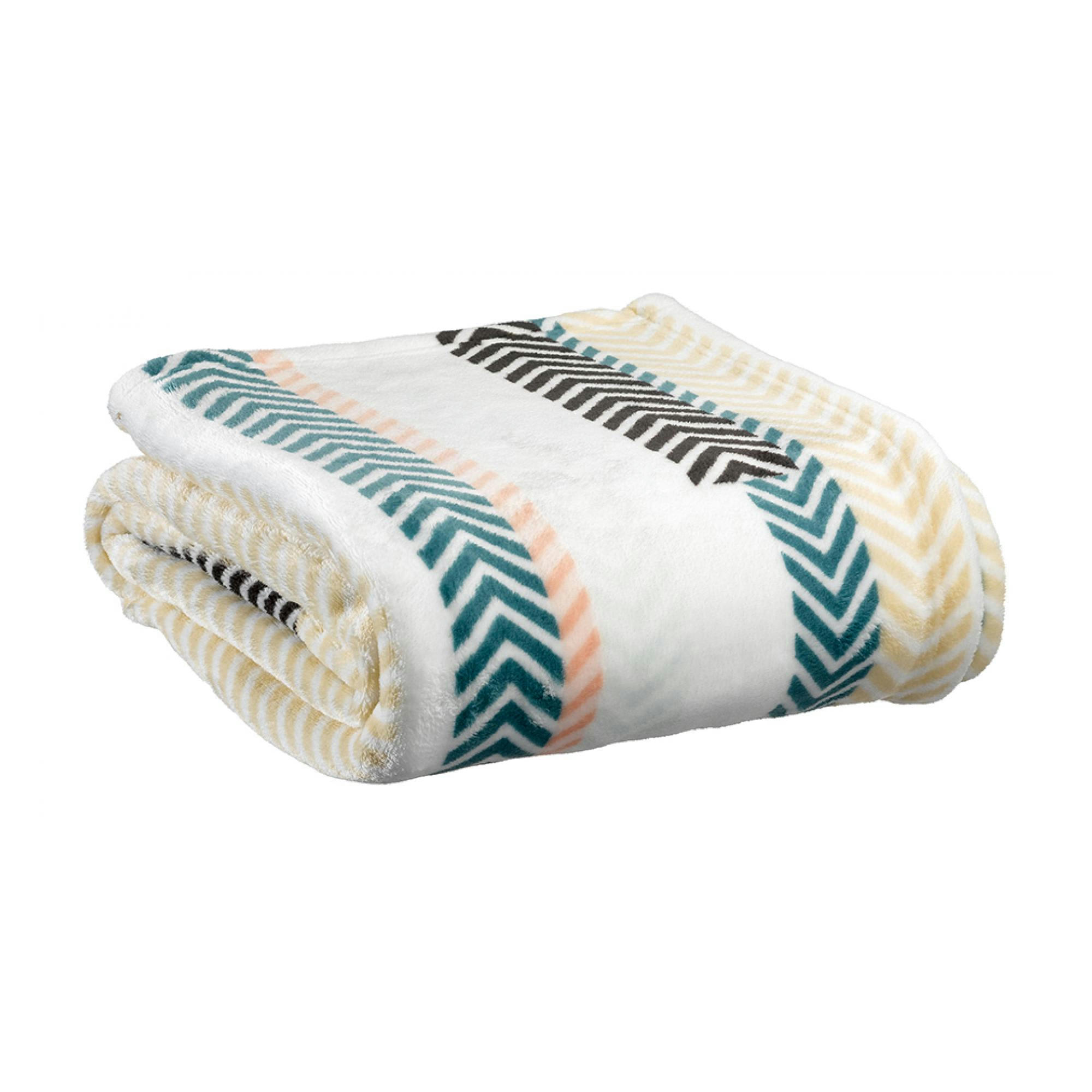 EMILIA - Plaid Imprimé  en polyester imprimé 130 x 160